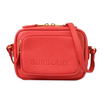Burberry Cow Leather Camera Bag Shoulder Bag Crossbody Bag Women's Red