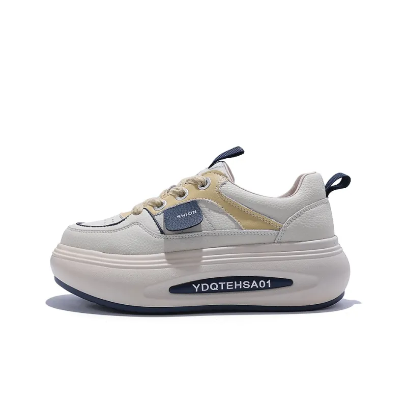 Junjali Cushioning, Slip Resistant, Abrasion Resistant, Lightweight, Height Increasing Low Top Casual Shoes Women's-0