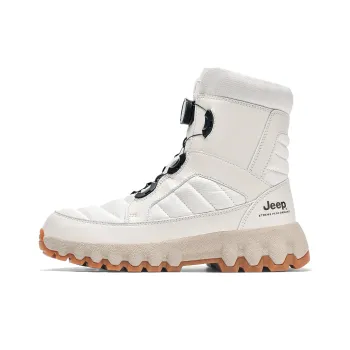 Jeep Knee High Snow Boots Unisex White
