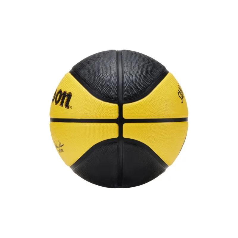 Wilson City Limited Collection Rubber Basketball Black Yellow Size 7 Ball Training-4