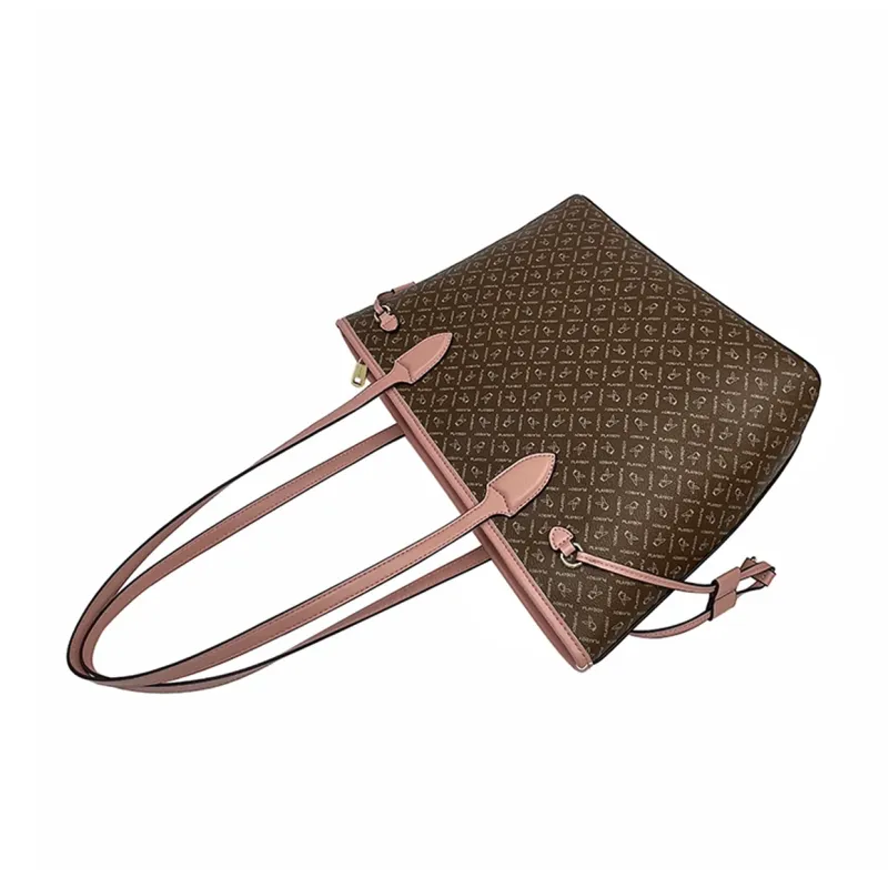 Playboy PVC Tote Bag, Shoulder Bag Tubas Women's Dark Coffee-1