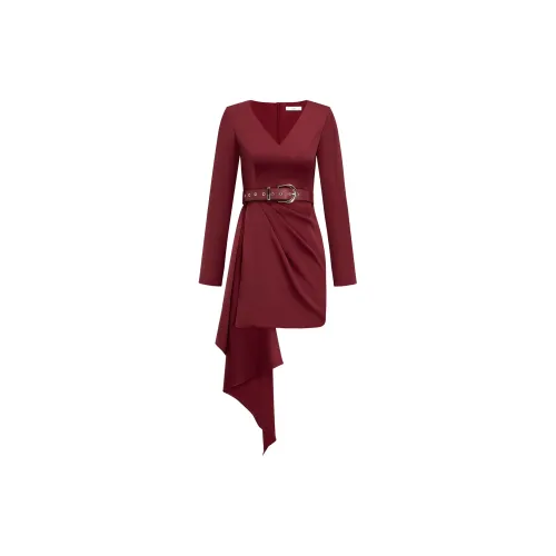 AUI Long-Sleeved Dresses Women's Burgundy