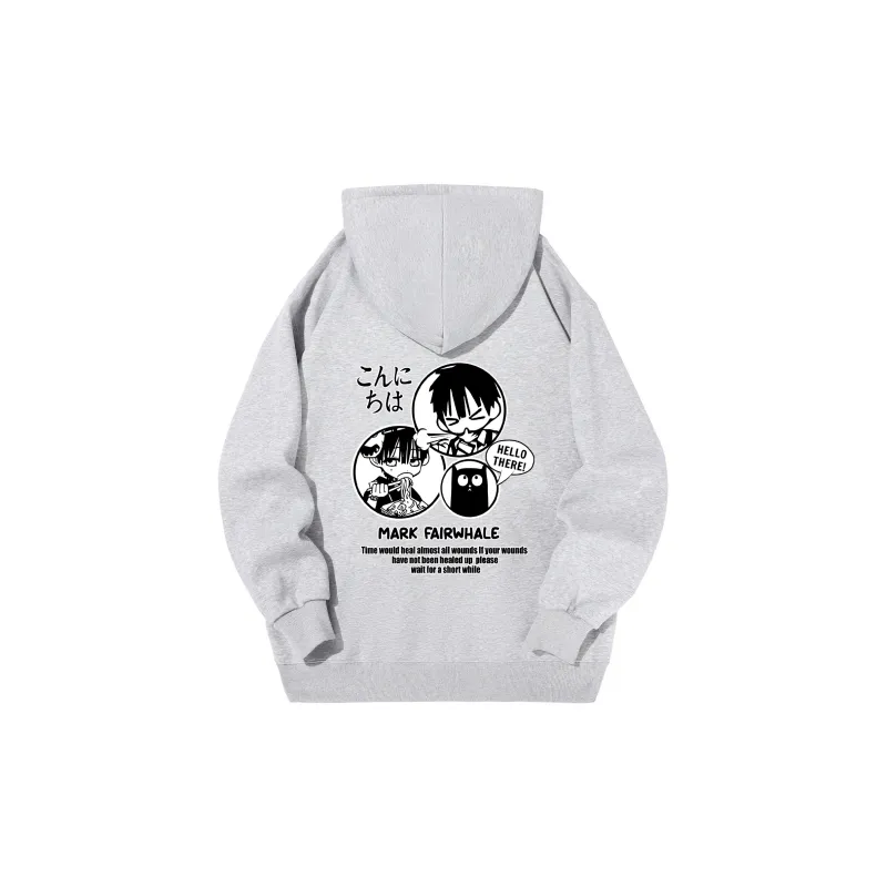 FAIRWHALE Pullover Drop Shoulder Hoodie Unisex-38