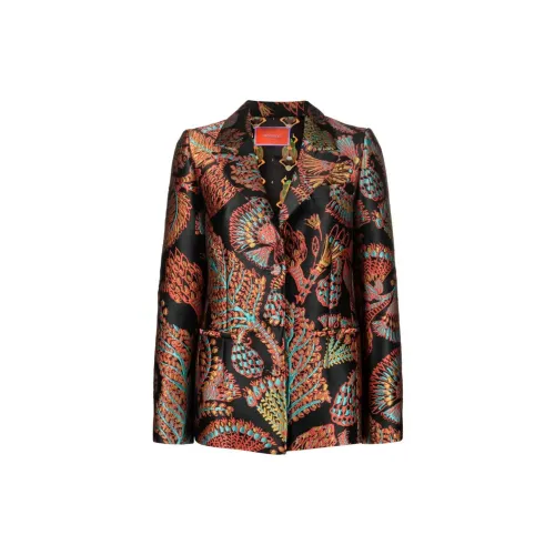 La DoubleJ Single-breasted Graphic-print Blazer