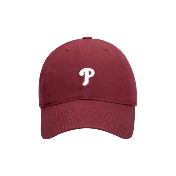 MLB Cotton Baseball Caps Unisex Burgundy