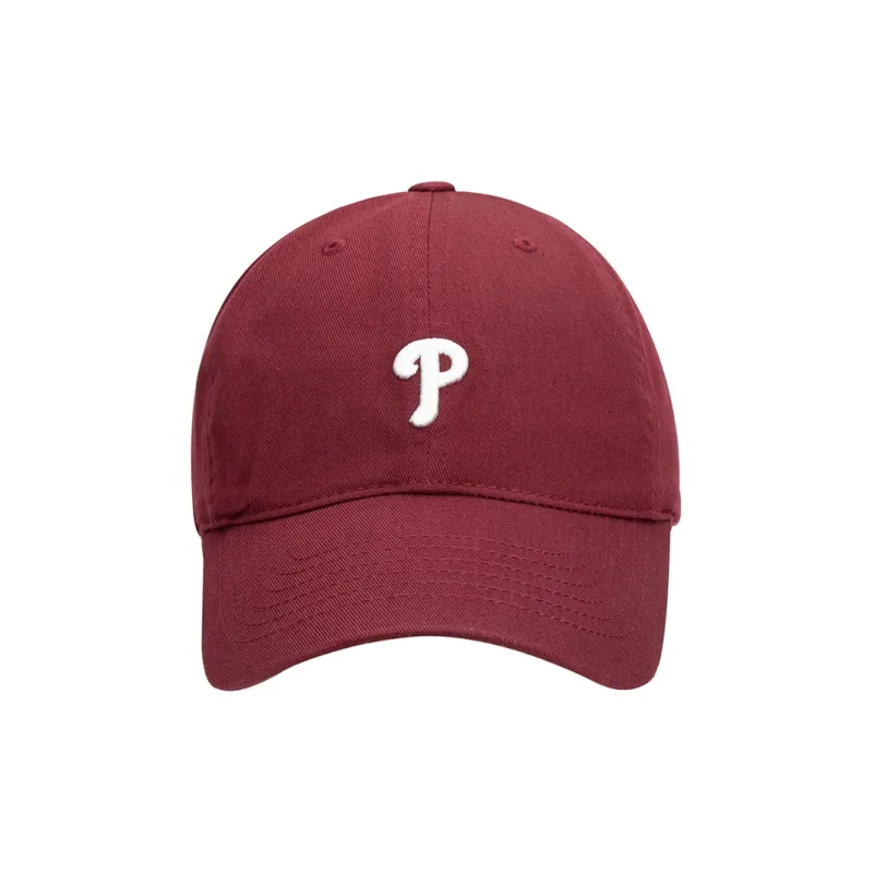 MLB Cotton Baseball Caps Unisex Burgundy-0