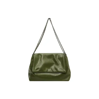 LOUIS ROYALN PU Commute Bag, Shoulder Bag Women's Black/Silver/Pink/Green/Ecru