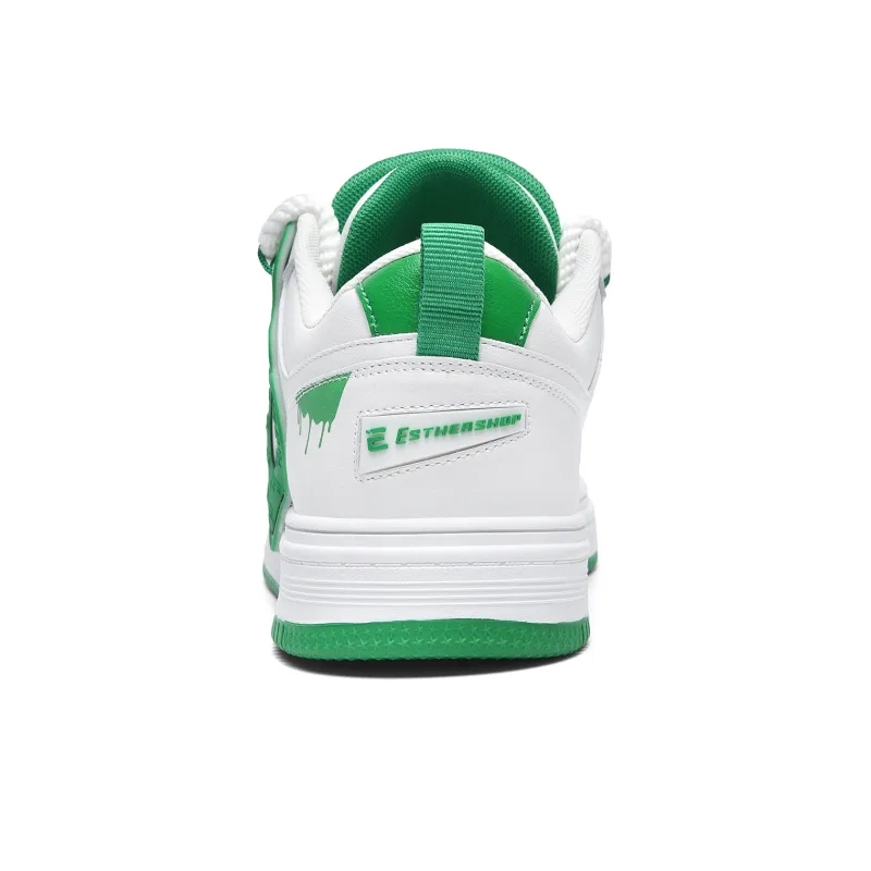 EstherShop Wear-Resistant Slip-Resistant Low-Top Skateboard Shoes Unisex-9