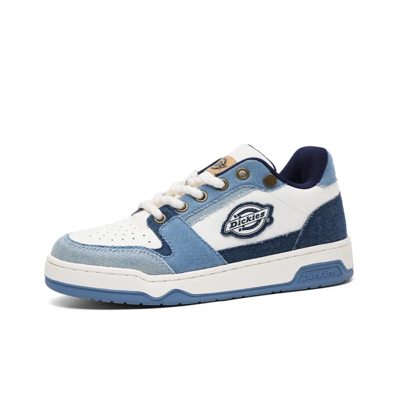Dickies 100th Anniversary Low Top Skateboard Shoes Men's White Blue-1