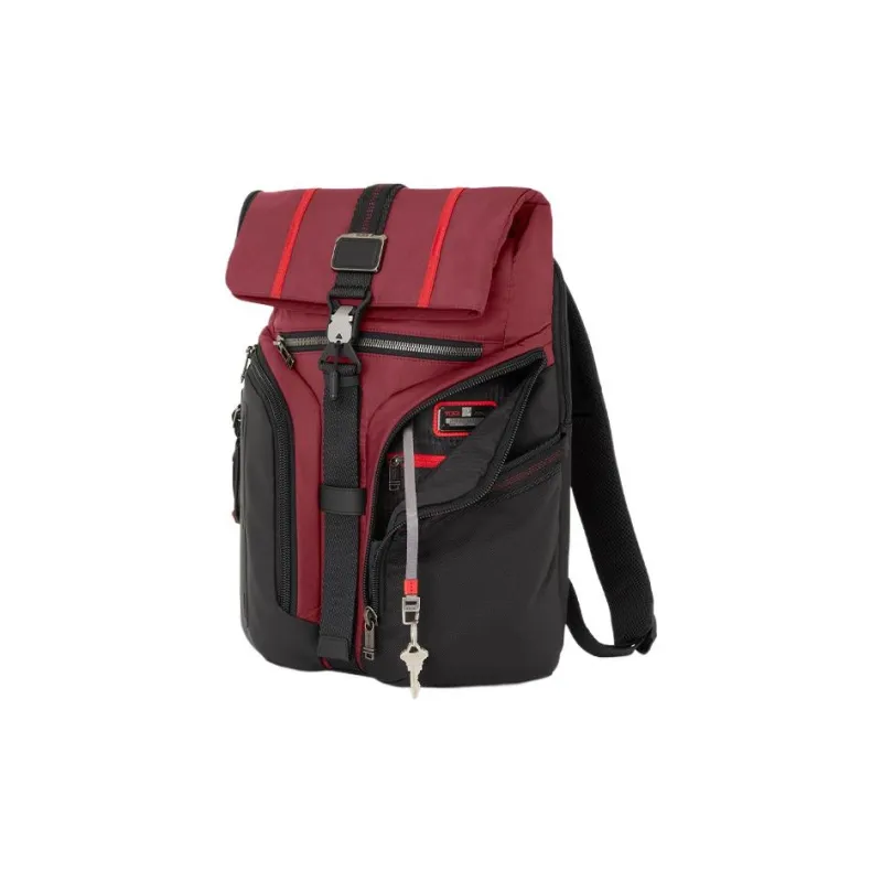 TUMI Alpha Bravo Nylon Backpack Men's Desert Red-2