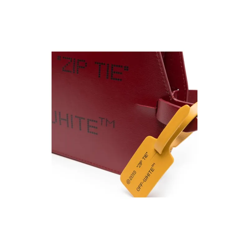 OFF-WHITE Leather Wallet Medium Size Women's Deep Red-3