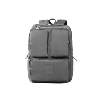 CONWOOD Washable Nylon Fabric Laptop Bag Backpack Large Size Men's Black, Green, Red, Gray