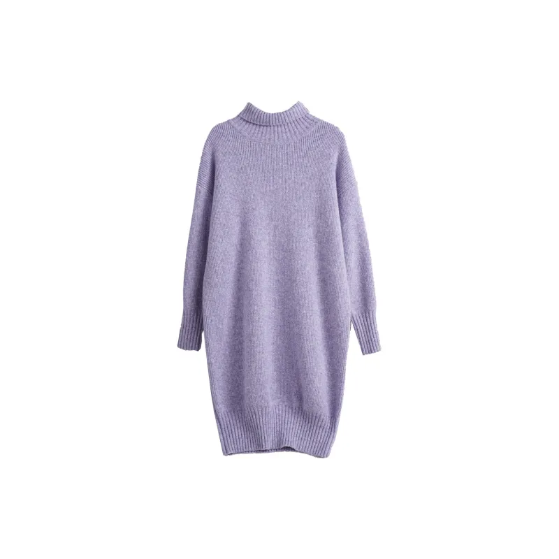 Olrain Long Sleeved Dresses Women's Purple-1