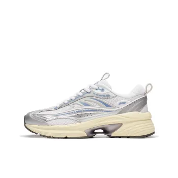 LiNing Comet LITE LITE Anti Slip Wear Resistant Low Top Casual Shoes Women's White Silver