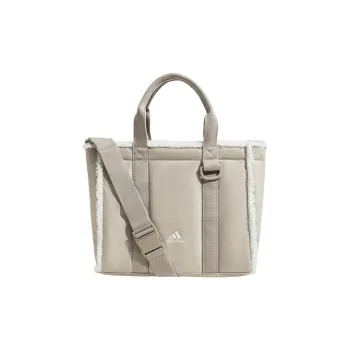 Adidas Recycled Material Tote Bag Shopping Bag Portable Crossbody Bag Shoulder Bag Women's Light Khaki