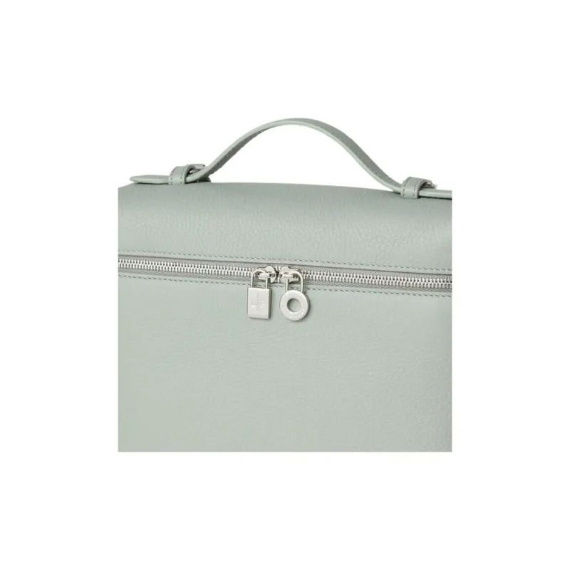 Loro Piana ExtraPocket Cow Leather Tofu Bag Backpack Handbag Regular Women's Eucalyptus-6