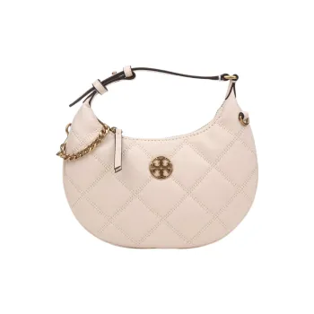 TORY BURCH TB Willa Sheepskin Shoulder Bag, Handbag, Shoulder Bag Small Size Women's White