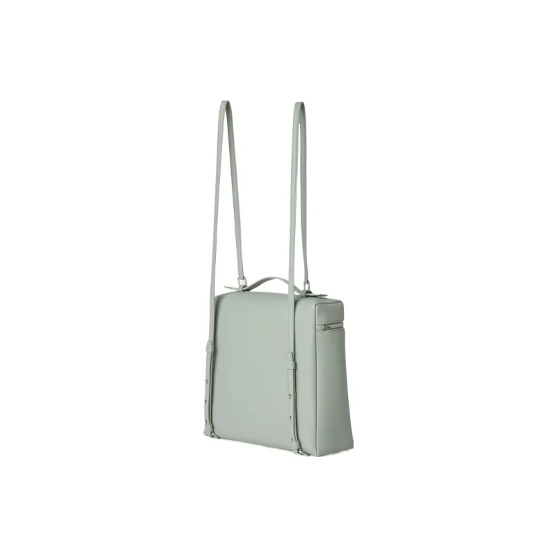 Loro Piana ExtraPocket Cow Leather Tofu Bag Backpack Handbag Regular Women's Eucalyptus-3