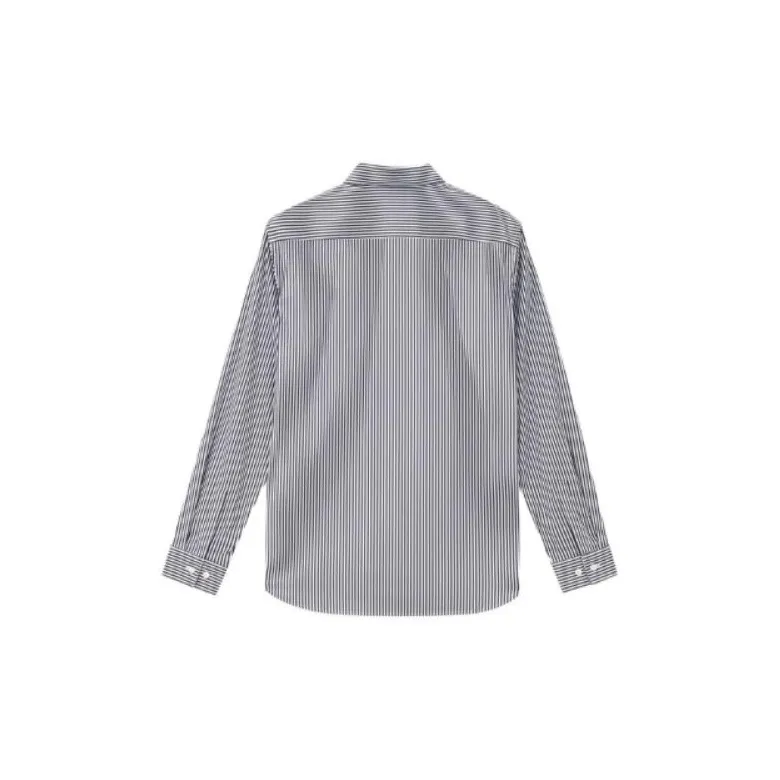 THEORY Shirt Men's White/Gray Mixed Color-1
