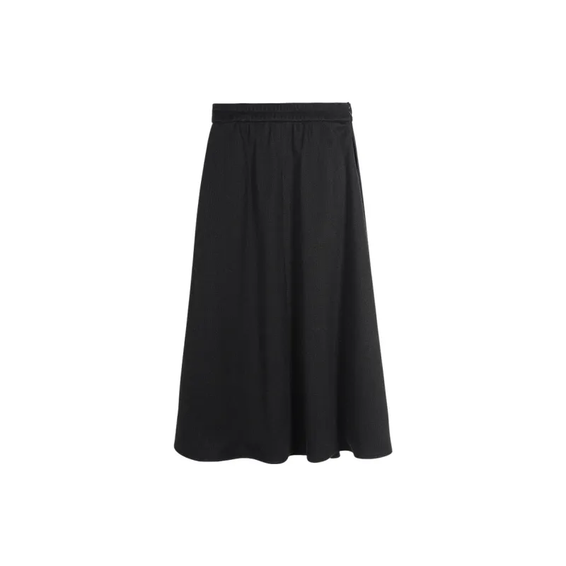 MISSSHINE Casual Long Skirts Women's Black-1