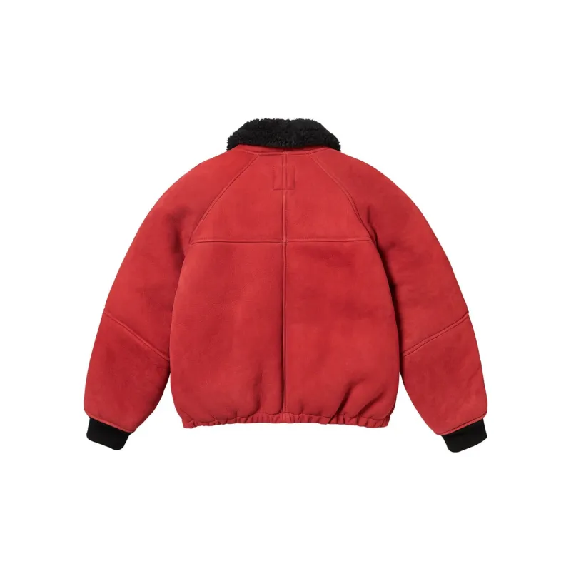 Supreme X Schott Shearling Bomber Jacket-4