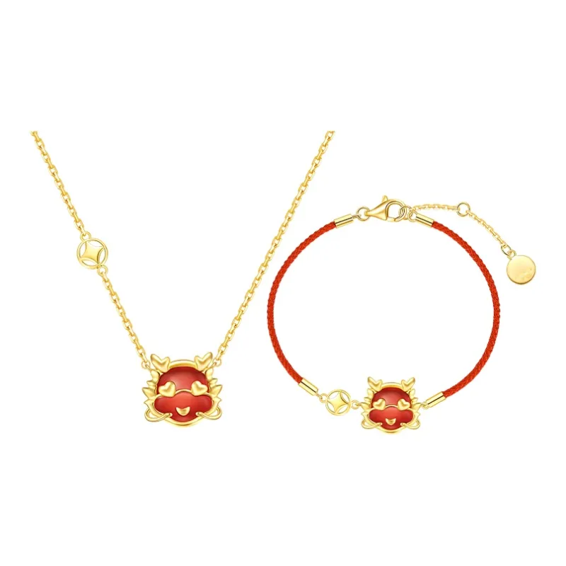 FANCI S925 Silver Inlaid With Red Agate Necklaces Women's-2