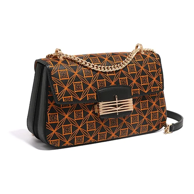Forever Lucky Cow Leather Shoulder Bag, Crossbody Bag Small Size Women's Periwinkle Basket/Elegant Black/Moon White-8