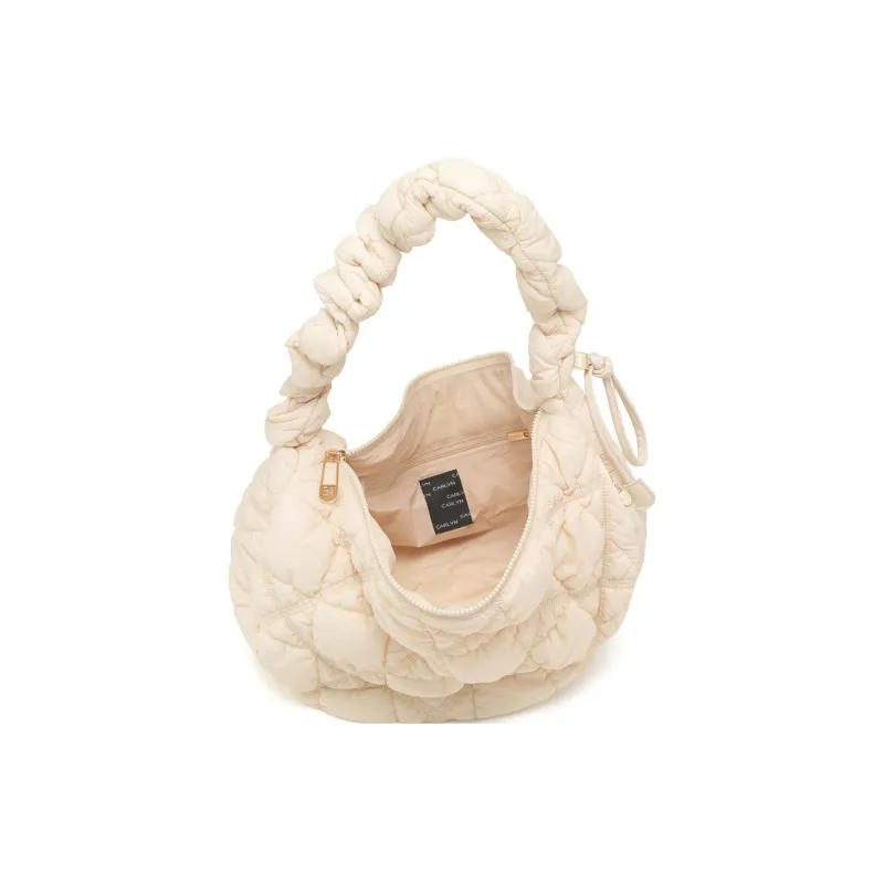 CARLYN Nylon Handbag Shoulder Bag Regular Women's Ivory-4