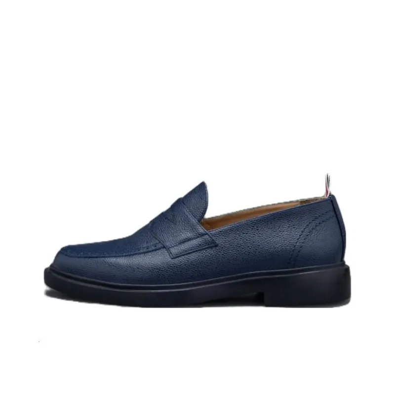 THOM BROWNE Classic Penny Leather Loafers-0