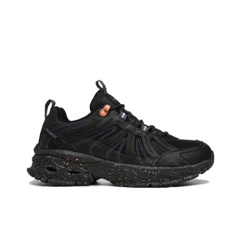 TOREAD Trekking Shoes/Hiking Shoes Warm Breathable Low-Top Outdoor Shoes Women's Black Fluorescent Orange-1