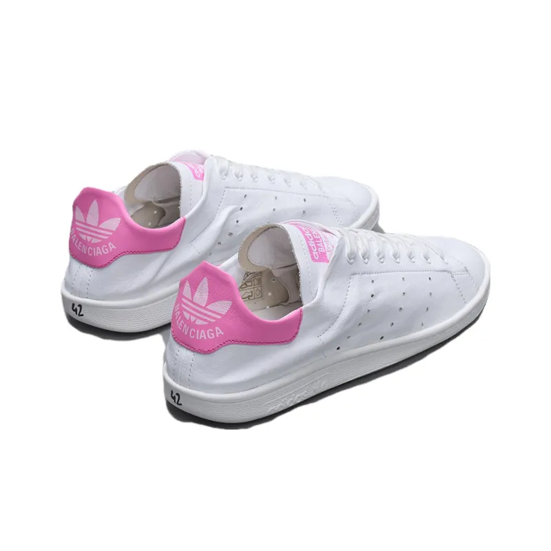 Adidas Balenciaga X Adidas Stan Smith White Pink Glow Women's-3