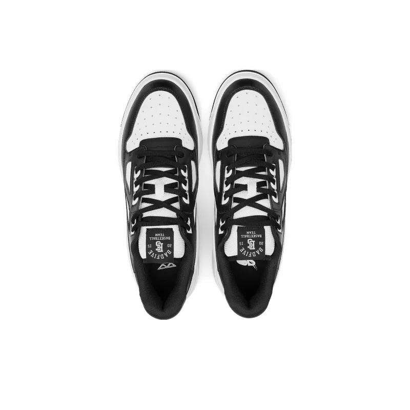 LiNing Rookie 2 BadFive Slip Resistant Low Top Skateboard Shoes Men's Black White-2