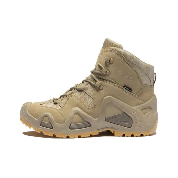 Lowa Cushioning, Slip Resistant, Abrasion Resistant, Waterproof Mid Top Outdoor Shoes Men's Sand