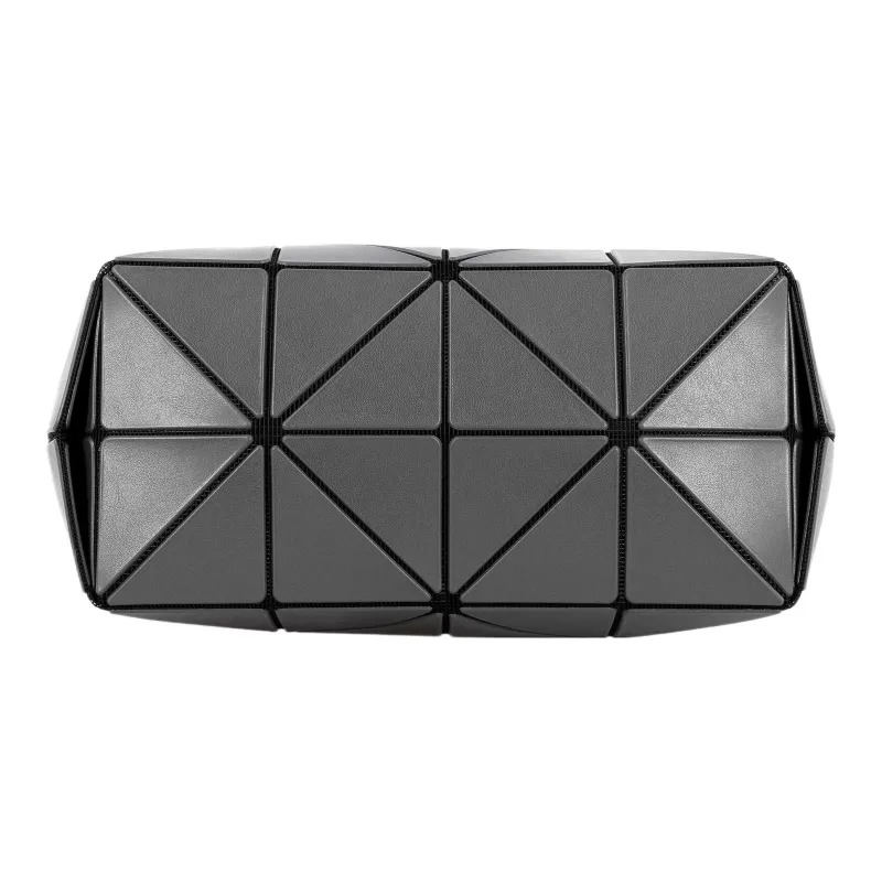 ISSEY MIYAKE Polyester Bucket Bag Handbag Shoulder Bag Women's Charcoal Gray-2