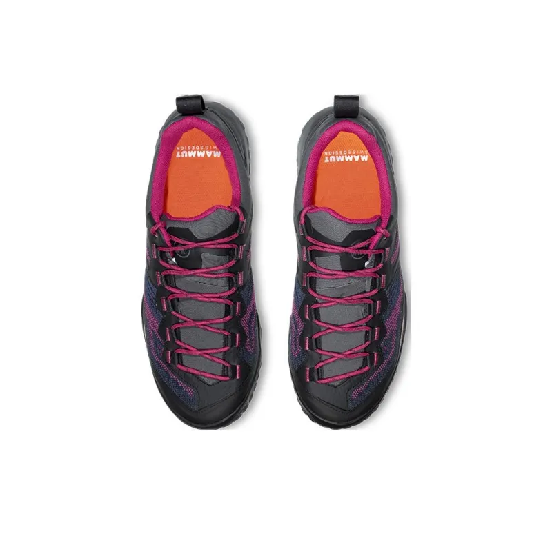 MAMMUT Ducan Wear-Resistant Low-Top Outdoor Shoes Women's Gray Pink-2