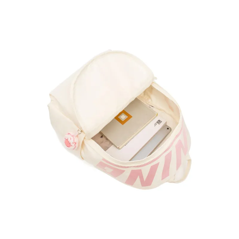 LiNing League Of Legends Poro Collaboration Collection Polyester Backpack Unisex Ecru-4