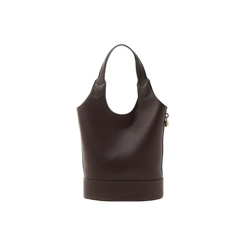 Mulberry Calfskin Bucket Bag Tote Bag Shopping Bag Shoulder Bag Handbag Regular Women's Brown-2