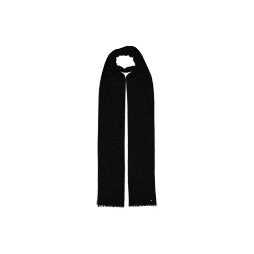 SAINT LAURENT Knit Scarves Unisex Black