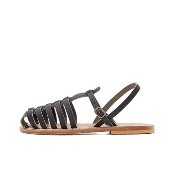 K Jacques St Tropez Roman Sandals Women's Black