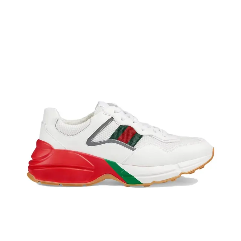 GUCCI Women's Rhyton 'White Red Green Reflective' Women's-1