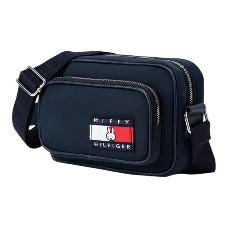 Tommy Hilfiger Miffy Collaboration Polyester Shoulder Bag, Crossbody Bag Small Size Unisex Navy Blue-1