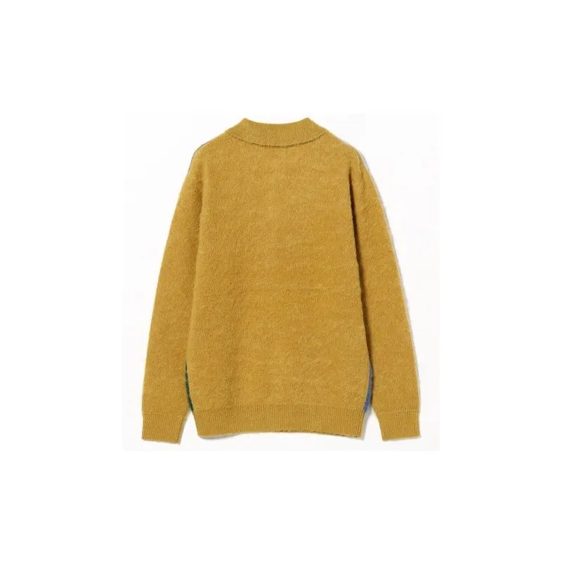 Beams PLUS Sweater Men's Mustard-1