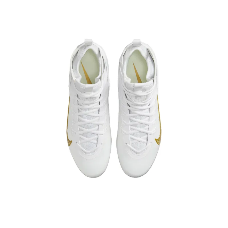 Nike Huarache 9 Elite Lax 'White Metallic Gold'-3