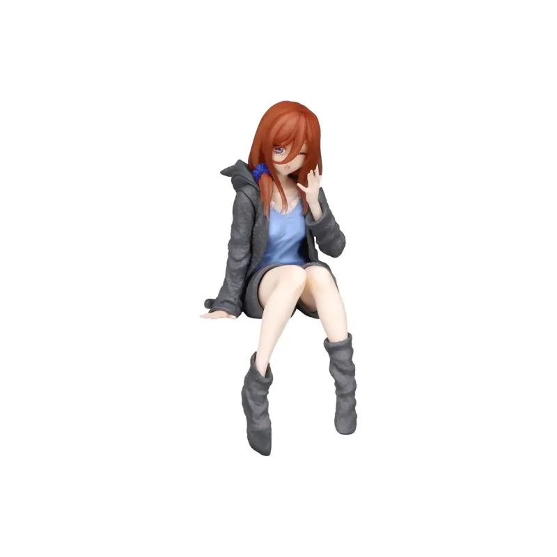 FURYU The Quintessential Quintuplets Main Characters Bubble Embossed, Miku Nakano, Homewear Bonus Gifts 14cm-1