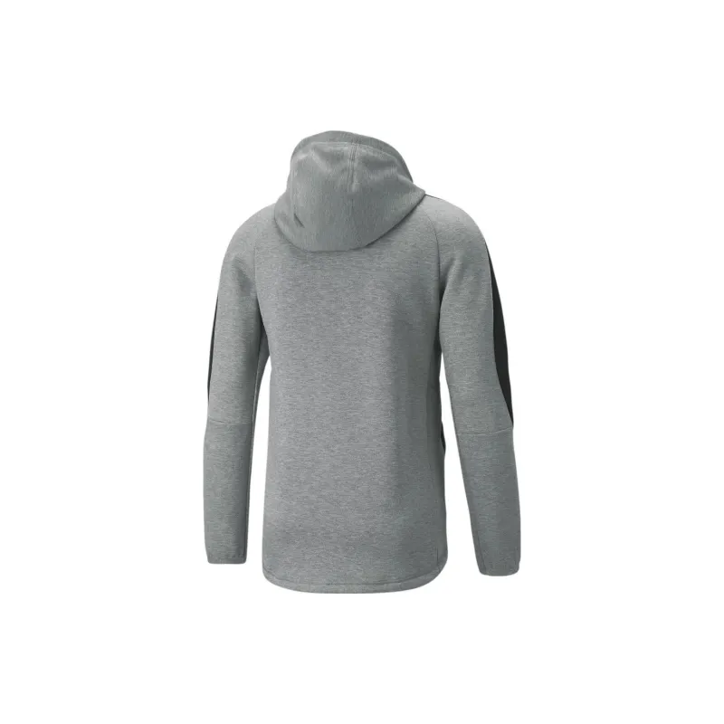 PUMA Evostripe Full-Zip Hoodie Sweatshirt Men's Gray-1