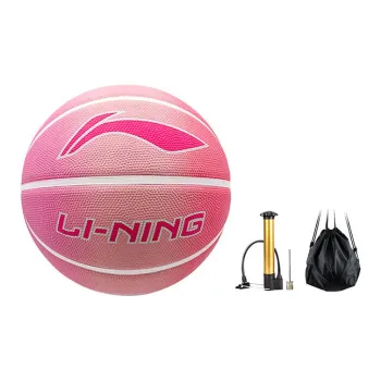 LiNing Rubber Basketball Pink Size 5 Training