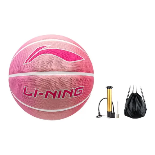 LiNing Rubber Basketball Pink Size 5 Training