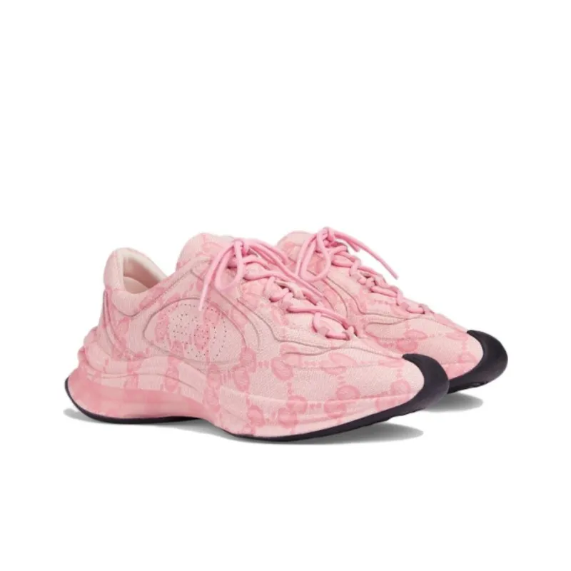 GUCCI RUN Low Top Casual Shoes Women's Pink-2