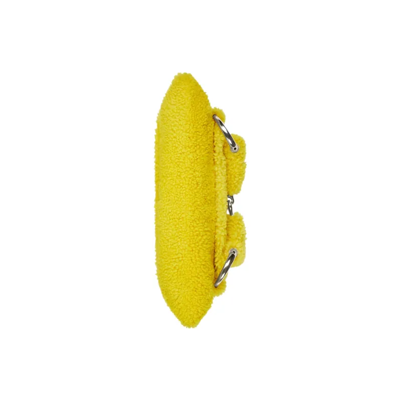 GUCCI Horsebit 1955 Wool Handbag Shoulder Bag Medium Size Women's Yellow-7