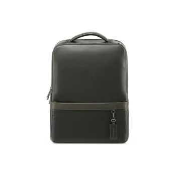 SAMSONITE Fabric With Cow Leather And Microfiber Leather Backpack Men's Black